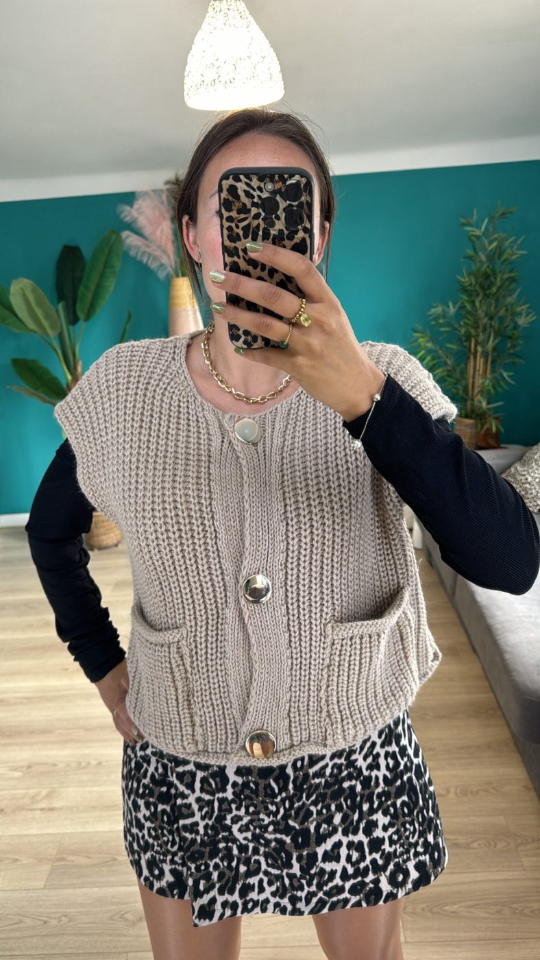 Gilet sans manche Tourtour BEIGE
