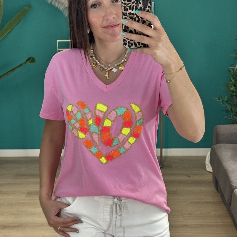 Tee shirt SUD rose