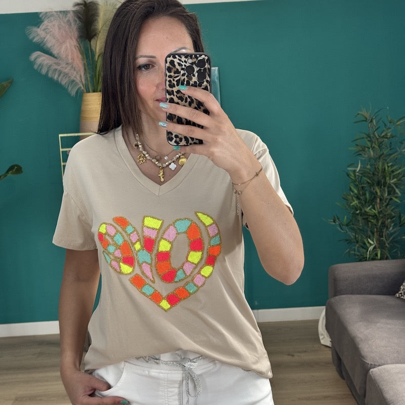 Tee shirt SUD beige