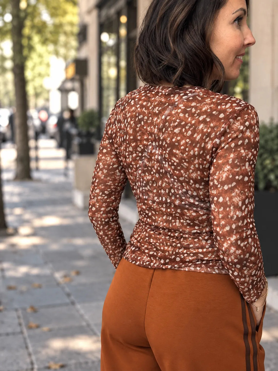 Top Résille Imprimé Bambi