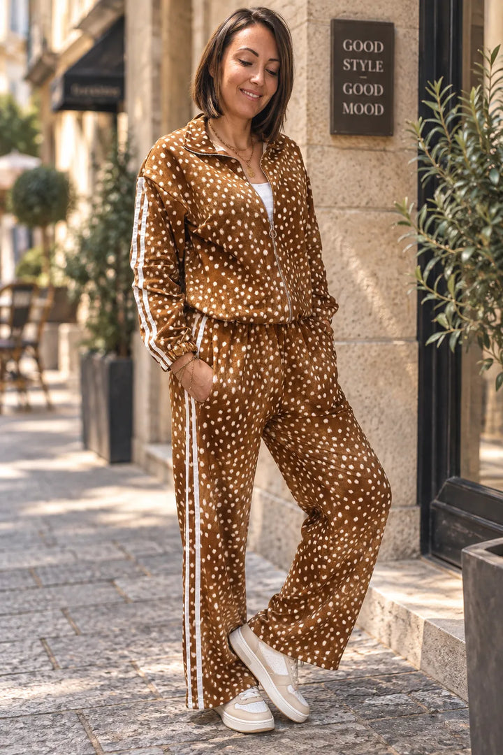 Veste Bombers Imprimé Bambi à Bandes