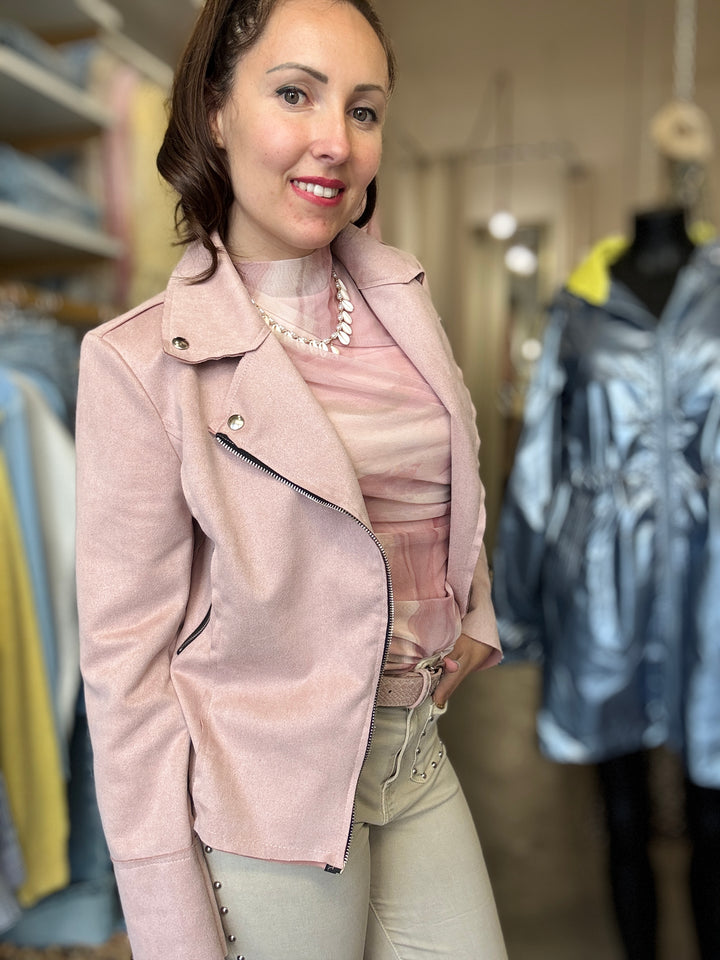 Veste en suédine ROSE