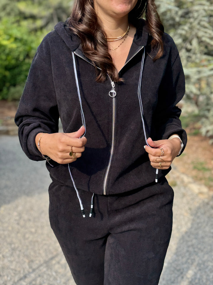 Veste jogg noire eva