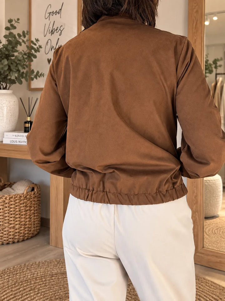 Blouson Suédine Marron