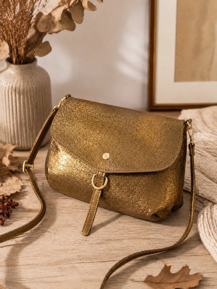 sac en cuir mordoré