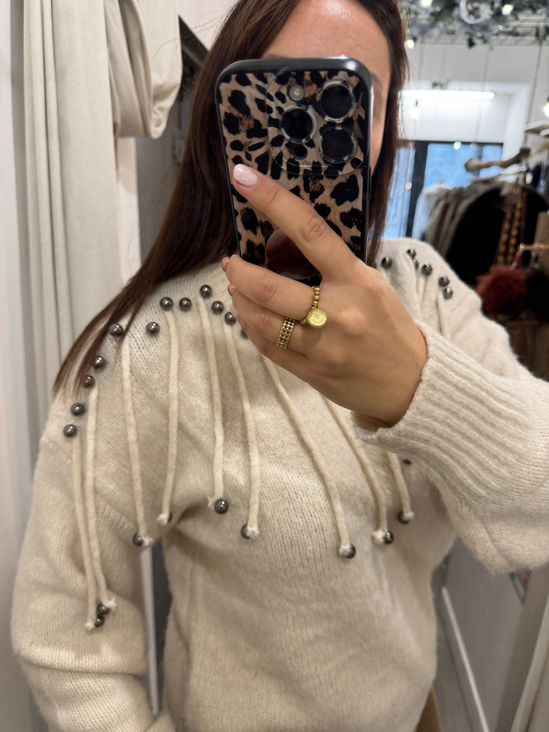 Pull écru perle Corinne