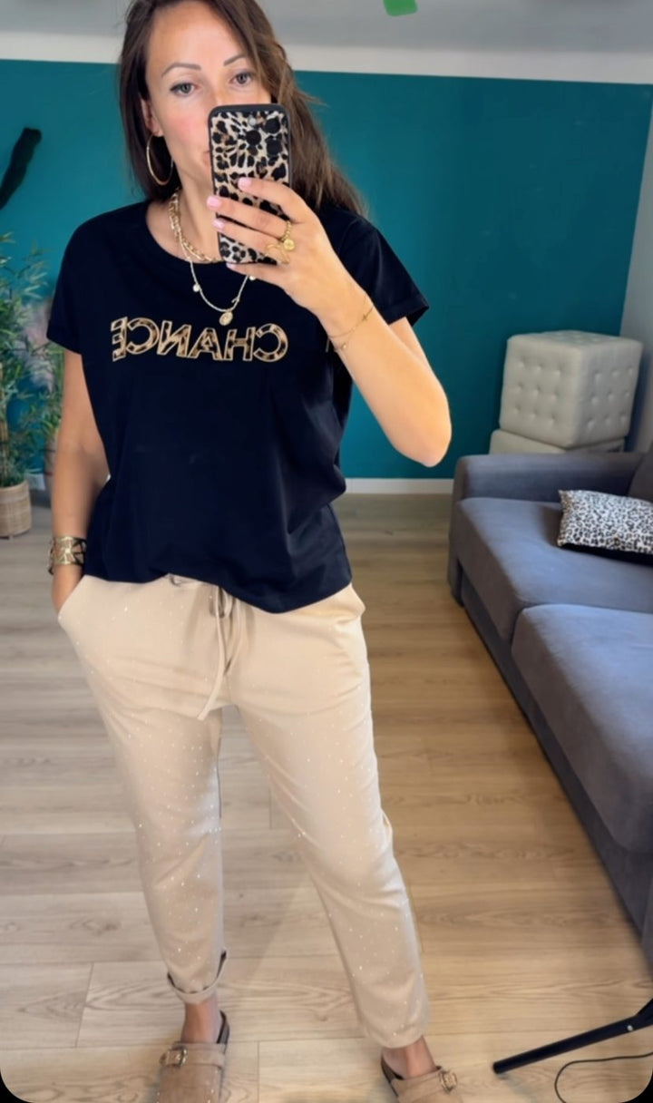 T-shirt Chance NOIR