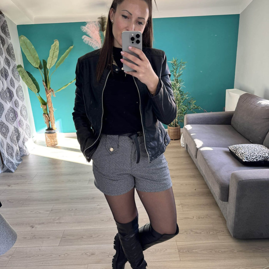 short-taille-elastique-femme
