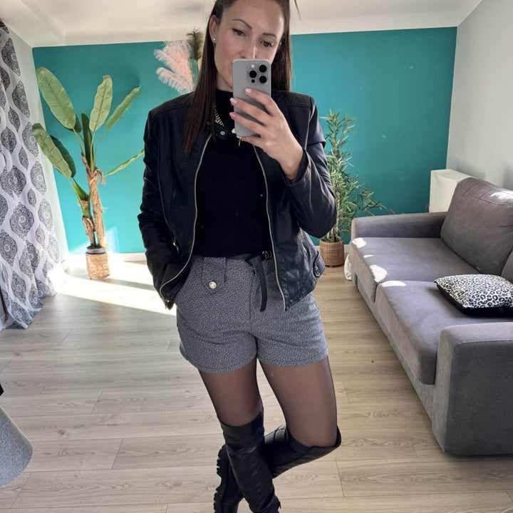 short-taille-elastique-femme