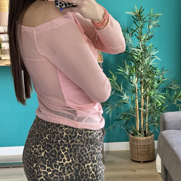 TOP RESILLE FEMME