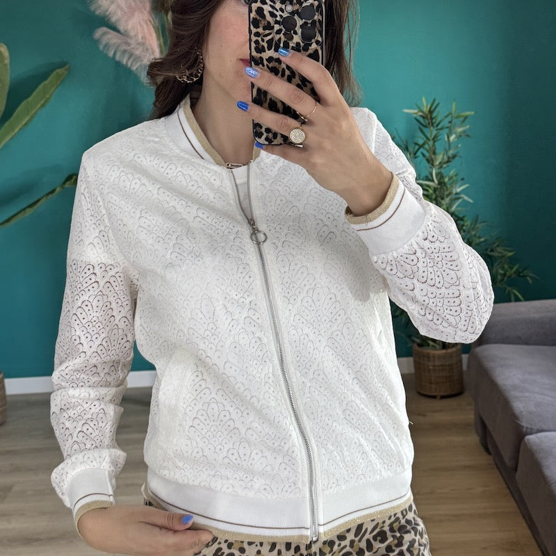 BOMBER DENTELLE