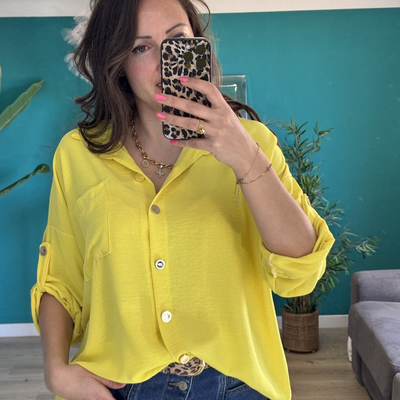 chemise jaune