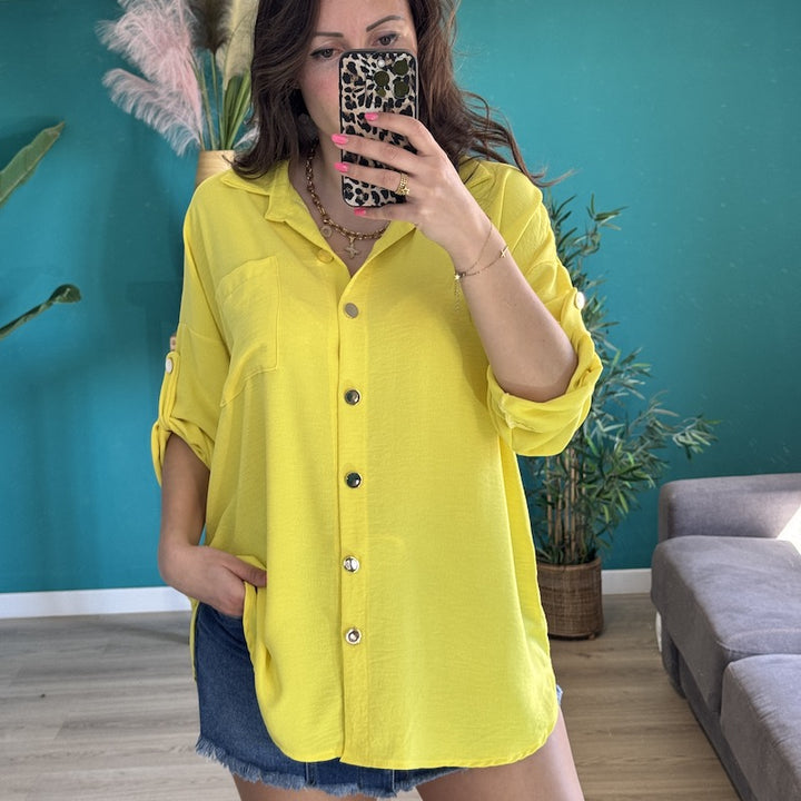 chemise jaune
