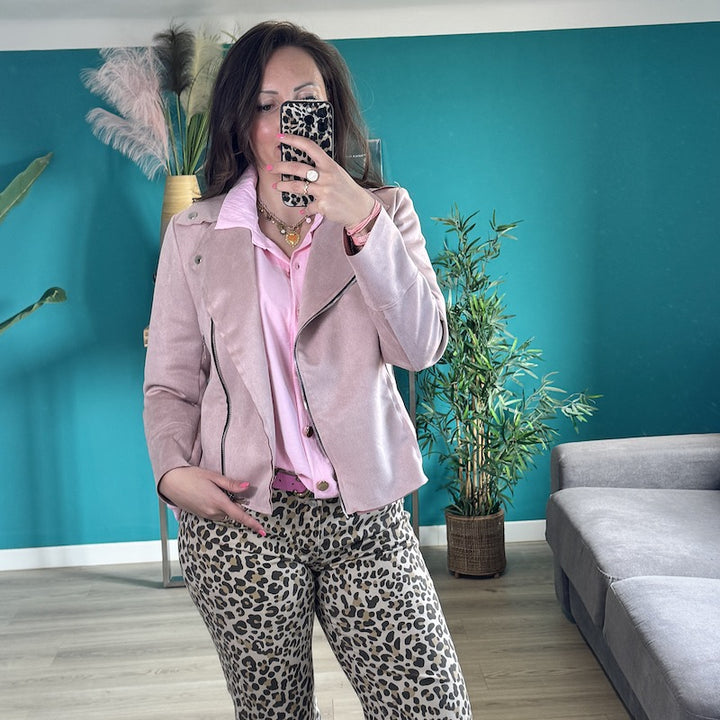 Veste en suédine ROSE