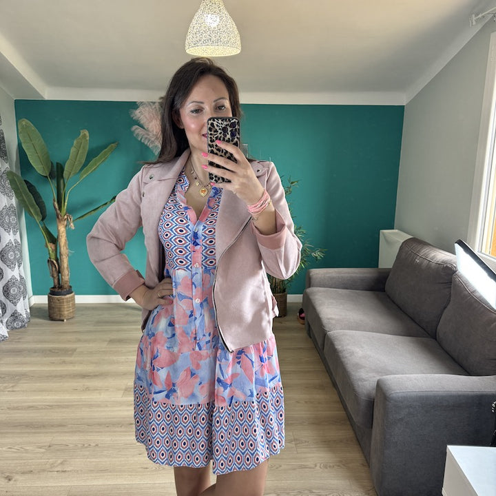 ROBE FLUIDE ROSE