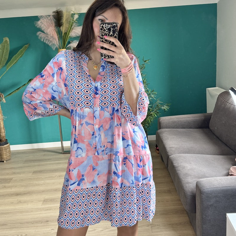 ROBE FLUIDE ROSE