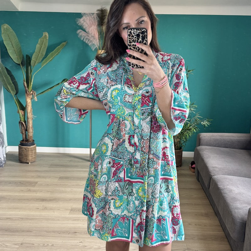ROBE TURQUOISE