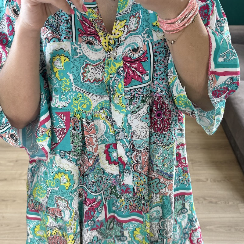 ROBE TURQUOISE