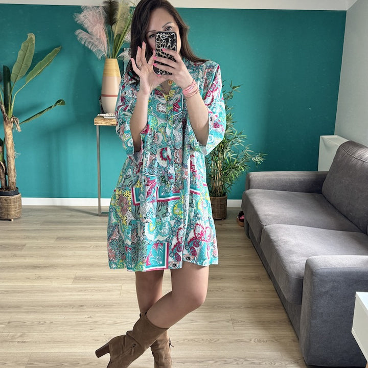 ROBE TURQUOISE