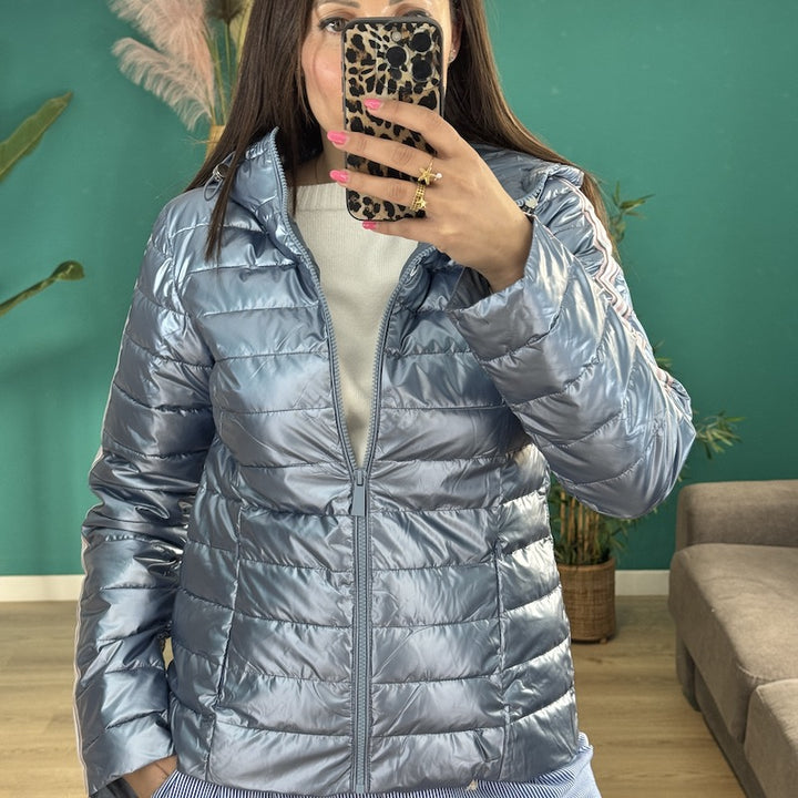 Doudoune fine BLEU