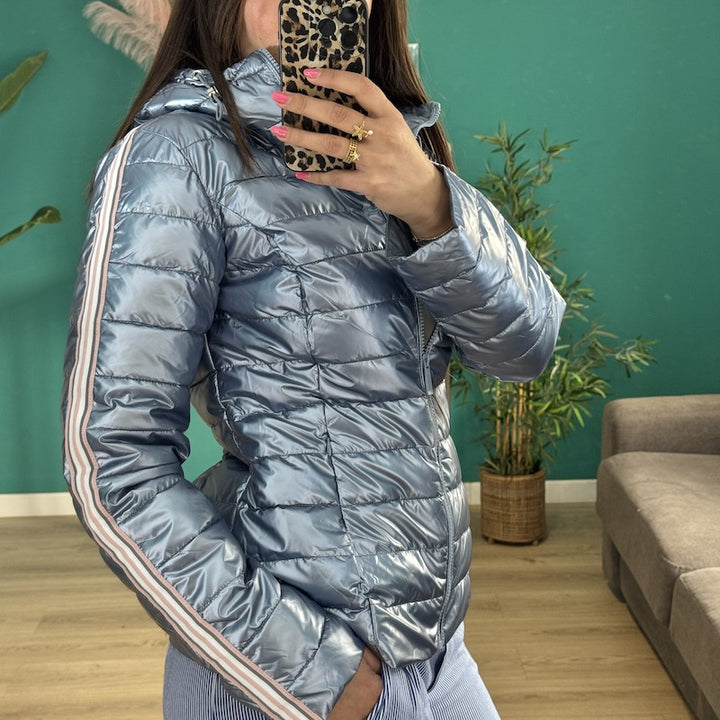 Doudoune fine BLEU