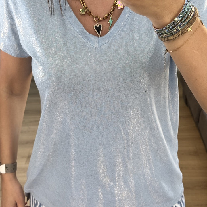 T-shirt Jo BLEU IRISÉ