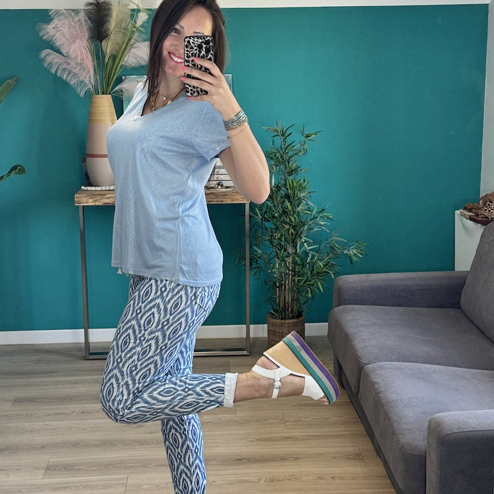 T-shirt Jo BLEU IRISÉ