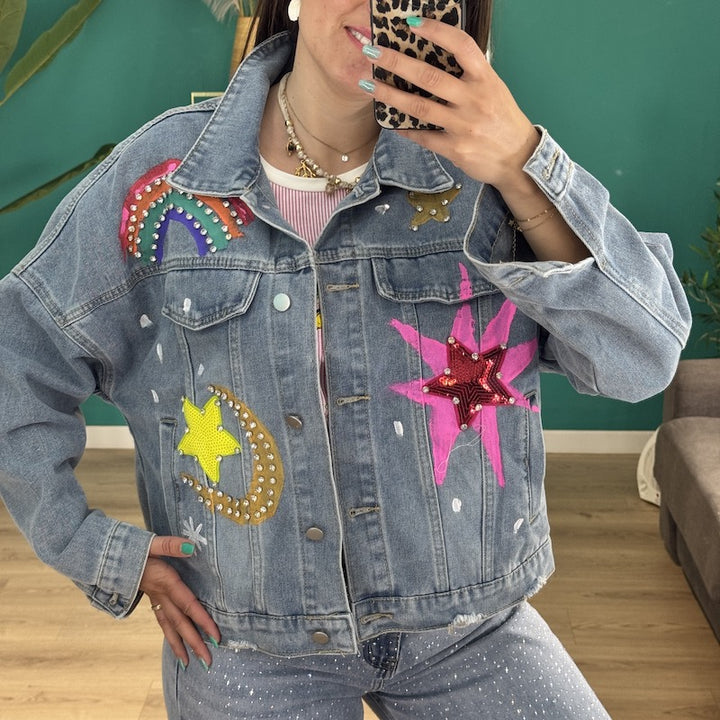 Veste en jean Lune