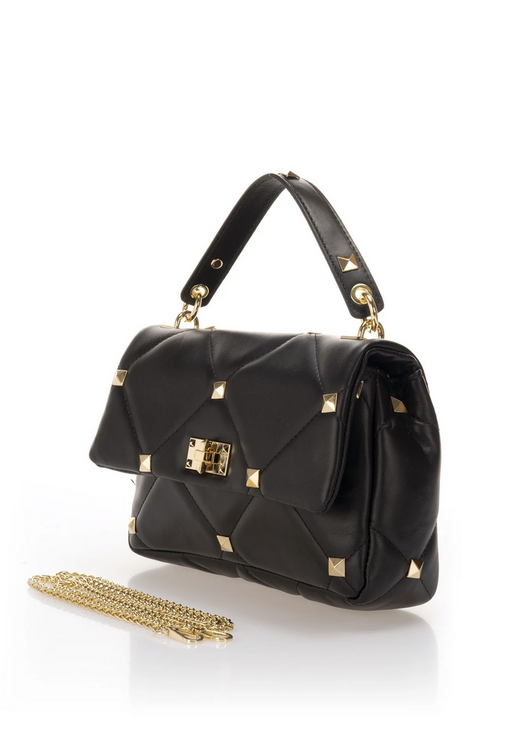 SAC A MAIN EN CUIR NOIR