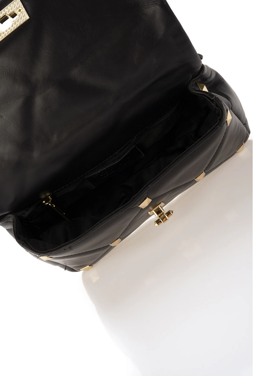 SAC A MAIN EN CUIR NOIR