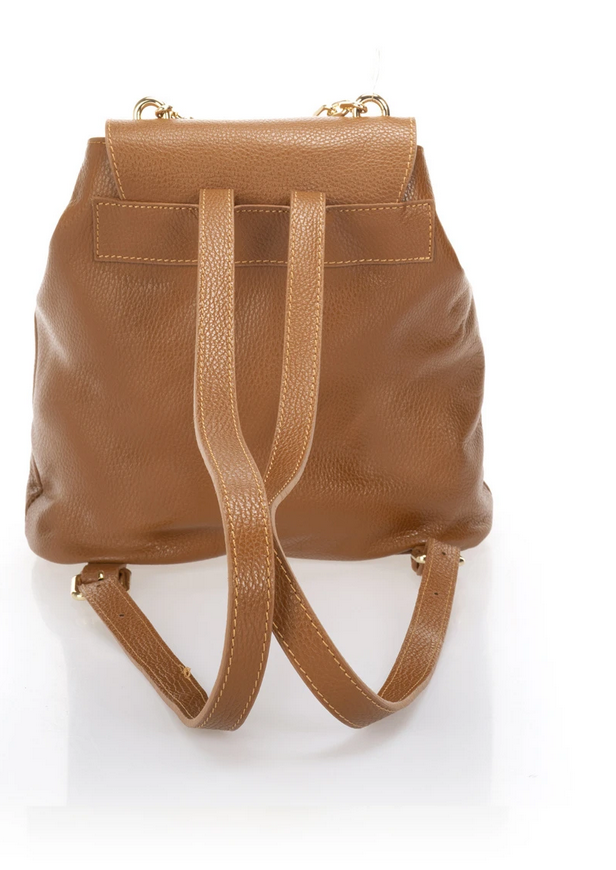 SAC A DOS EN CUIR CAMEL