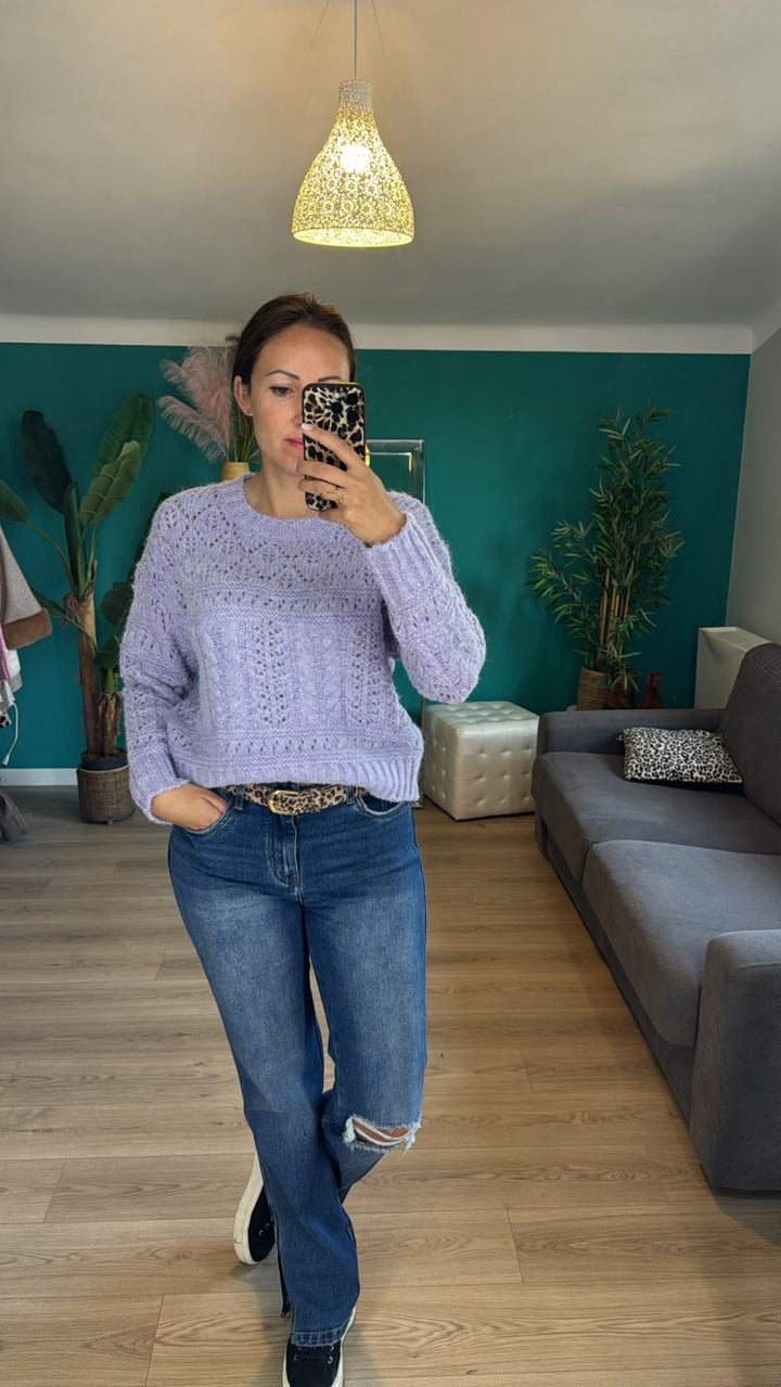 Pull Vichy VIOLET