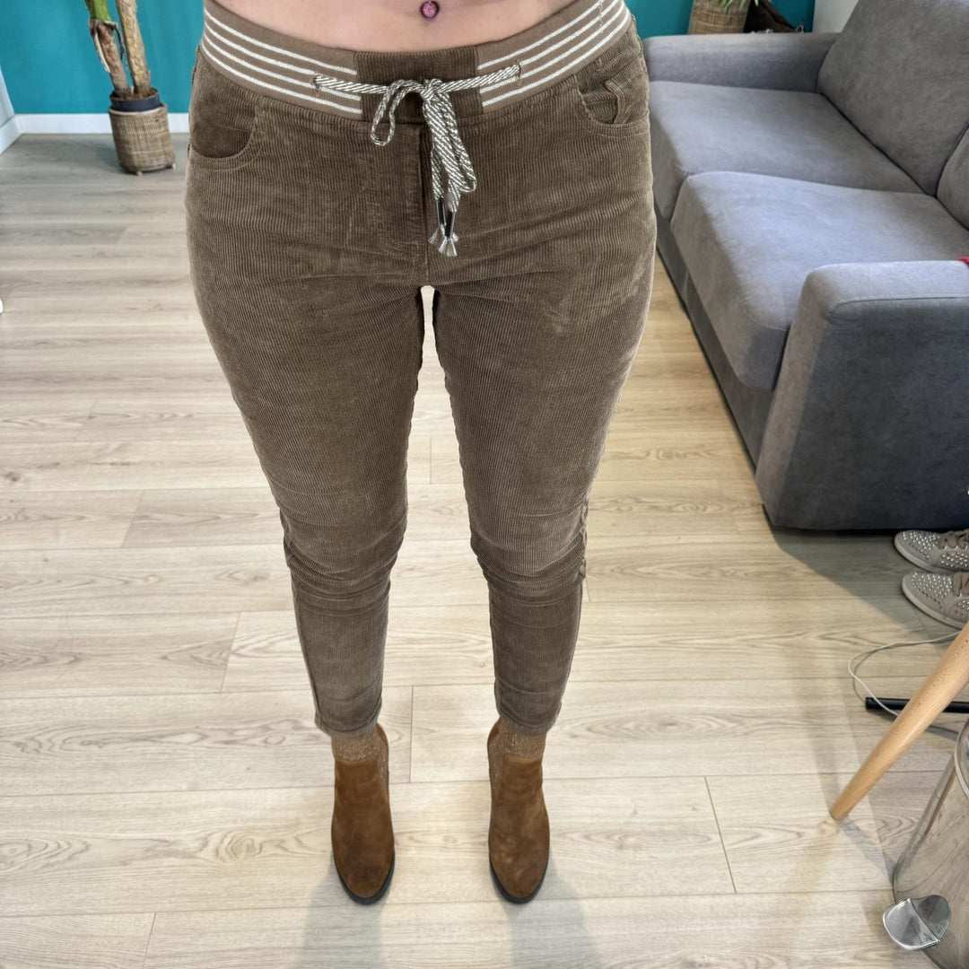 Pantalon Jogging en Velours Collioure