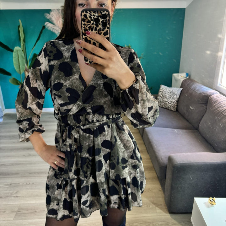 Robe à imprimé KAKI