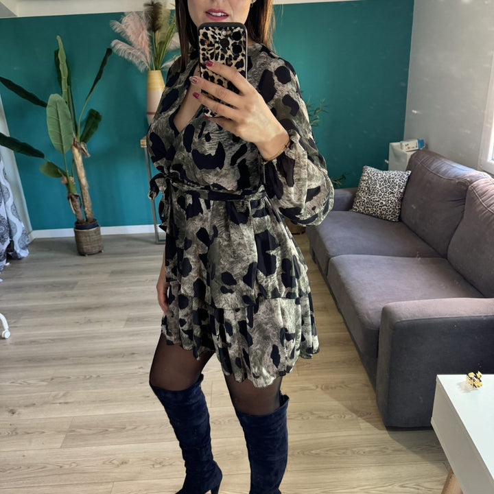 Robe à imprimé KAKI