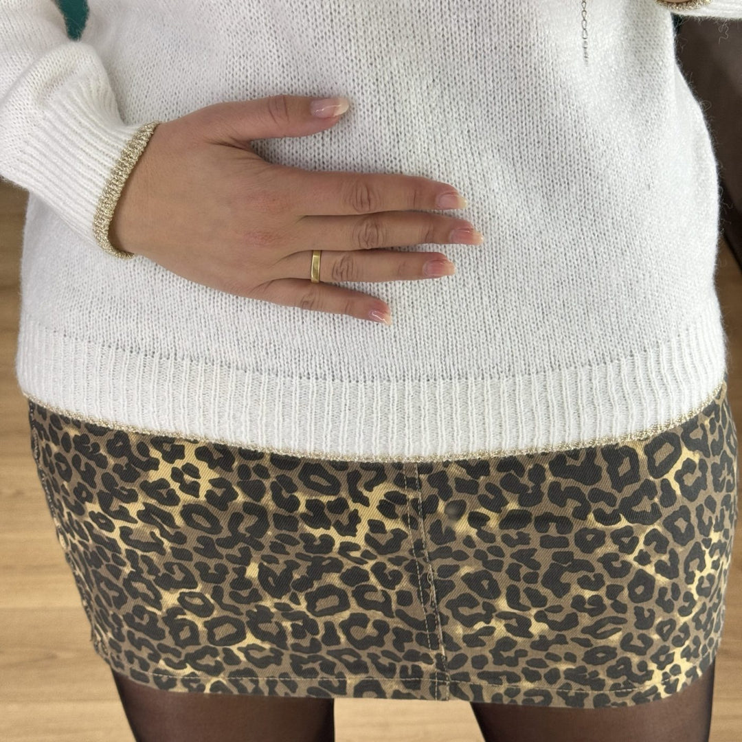 Pull KIWI blanc